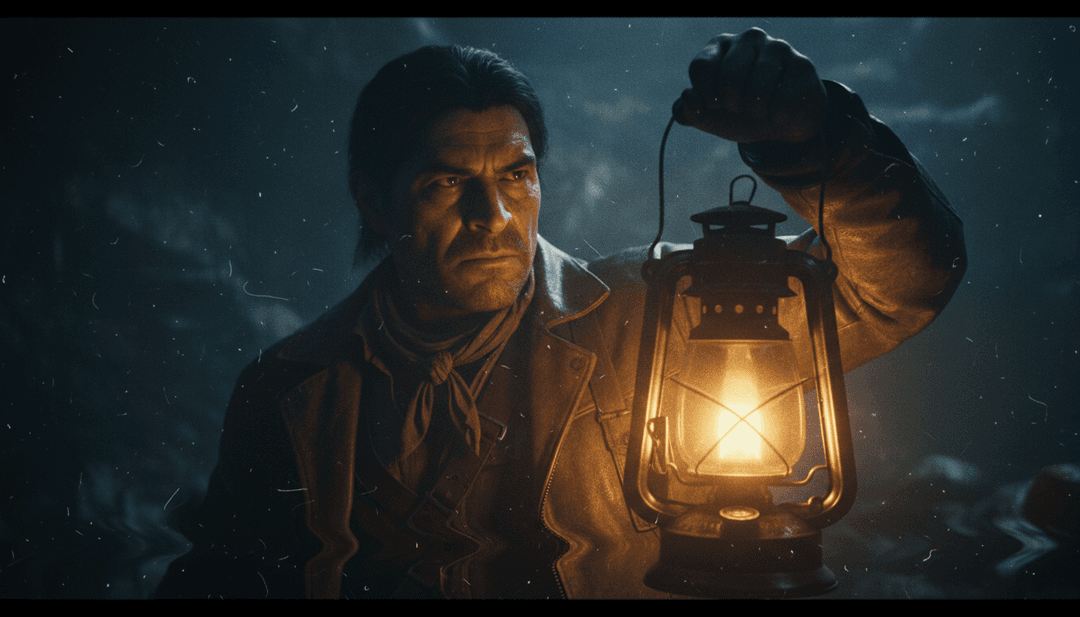 GODISADJ에서 얼터너티브 힙합과 인디 록 영향의 융합을 추상적으로 시각화한 이미지