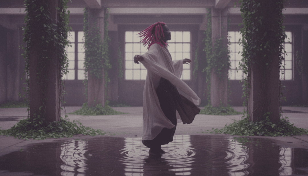 शहर के दृश्य और मुक्केबाजी रिंग के गतिशील दृश्य जो जीवंत रंगों और गति ग्राफिक्स के साथ जुड़े हुए हैं