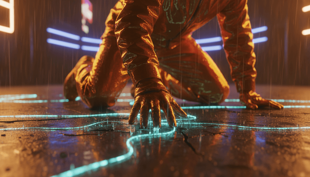 AI म्यूजिक वीडियो जनरेटर द्वारा बनाए गए शहरी नाइटलाइफ और जीवंत Afrobeats-प्रेरित नृत्य दृश्यों के दृश्य