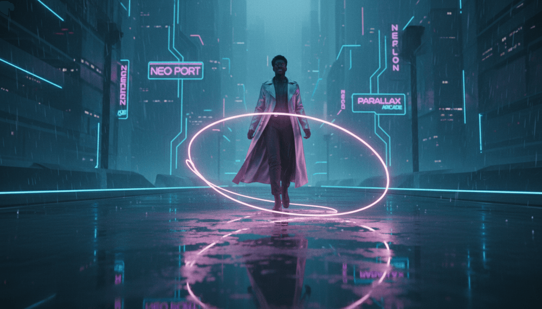 Dynamische und farbenfrohe visuelle Szenen, inspiriert von den Beats und Texten von YOU