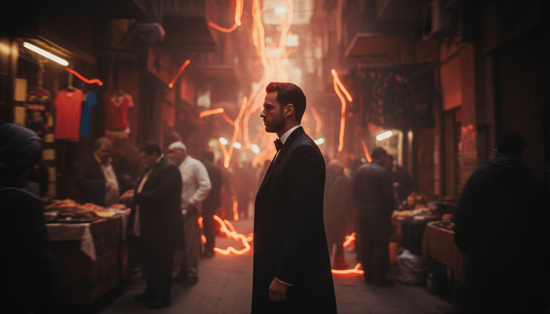 'Violence' में अफ्रोबीट्स और डांसहॉल की लयों के मेल का सार दर्शाने वाला अमूर्त दृश्य।