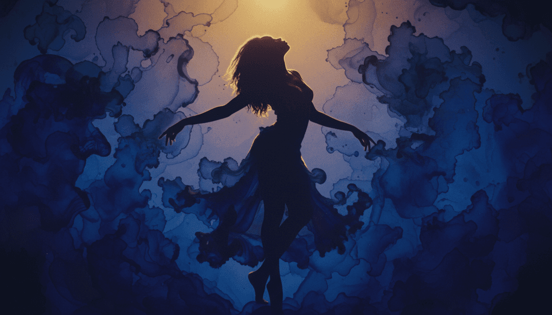 सोलफुल लय और अफ्रोबीट वाइब के सार का अमूर्त दृश्य जो एक जीवंत दृश्य में मिल रहा है