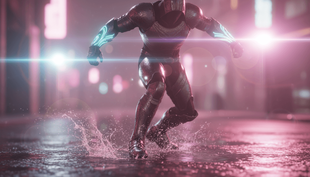 抽象数字艺术，表现 Internet Girl 的《I CHANGED (I'M UP)》的情感深度