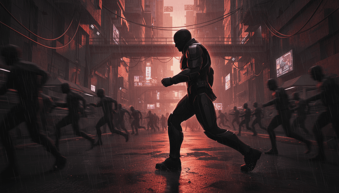 Art numérique abstrait symbolisant la profondeur émotionnelle des paroles et du rythme de Love Me Not