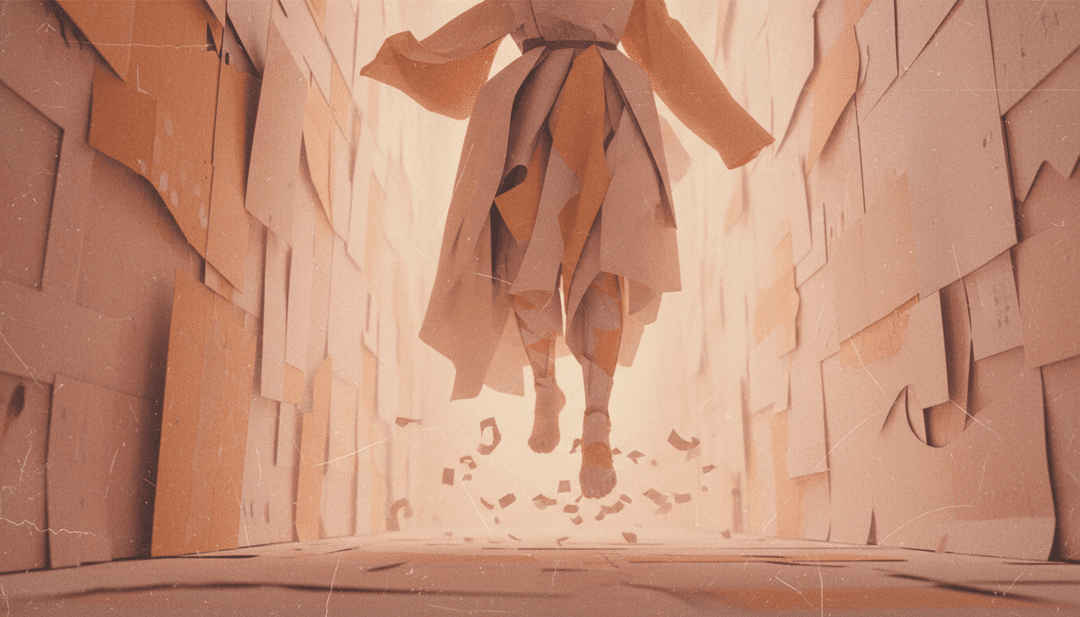 संगीत बीट्स और एनिमेटेड कहानी कहने के मेल को दर्शाते गतिशील दृश्य