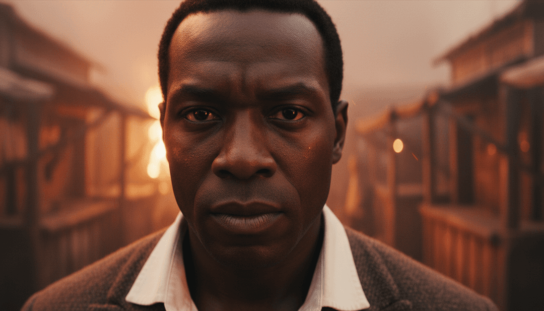 MAN ABOVE गीत से प्रेरित आध्यात्मिक प्रकाश और आशीर्वाद का सारगर्भित चित्रण