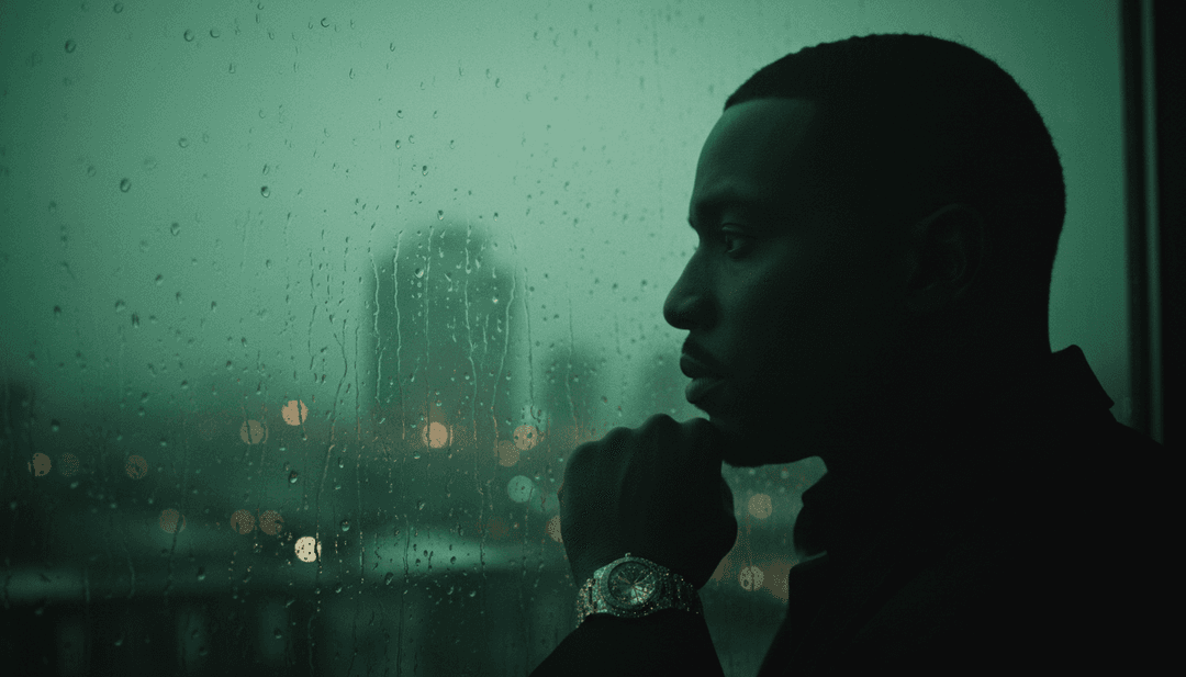 Hip Hop की लय और गीतों का AI द्वारा सारांशित अमूर्त दृश्य