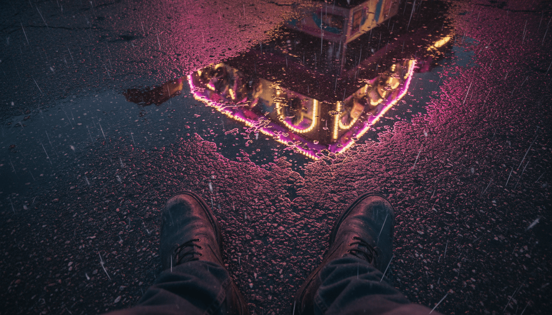 Cenas dinâmicas refletindo os ritmos e temas líricos da música com cores vibrantes e movimento