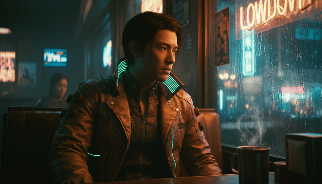 Visualizzazione astratta dell'AI che analizza i testi e l'umore della canzone 'Believe'.