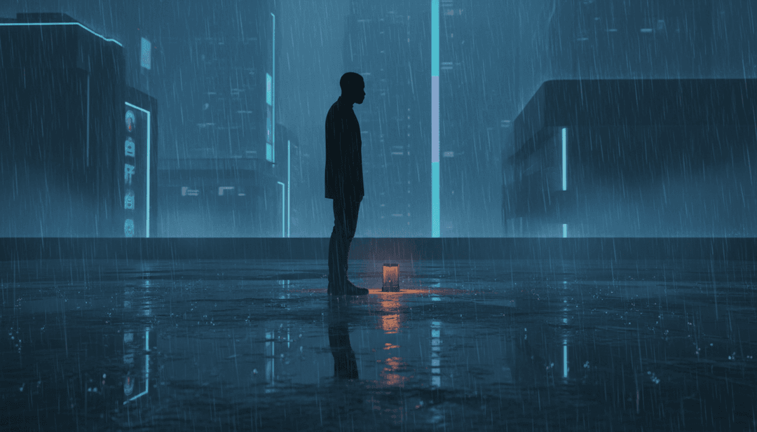 Abstrakte Visualisierung gefühlvoller Musikwellen, die die Essenz von Euphoria darstellen