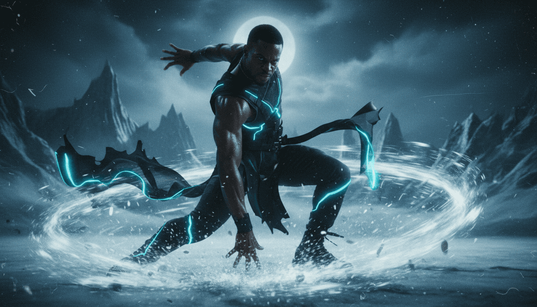 Benutzer interagiert mit einer intuitiven KI-Musikvideo-Generator-Oberfläche auf einem Laptop