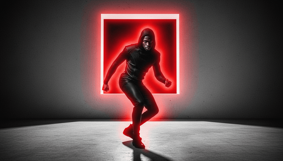 抽象数字艺术，表现 'Automatic Love' by Nourished by Time 的情感深度