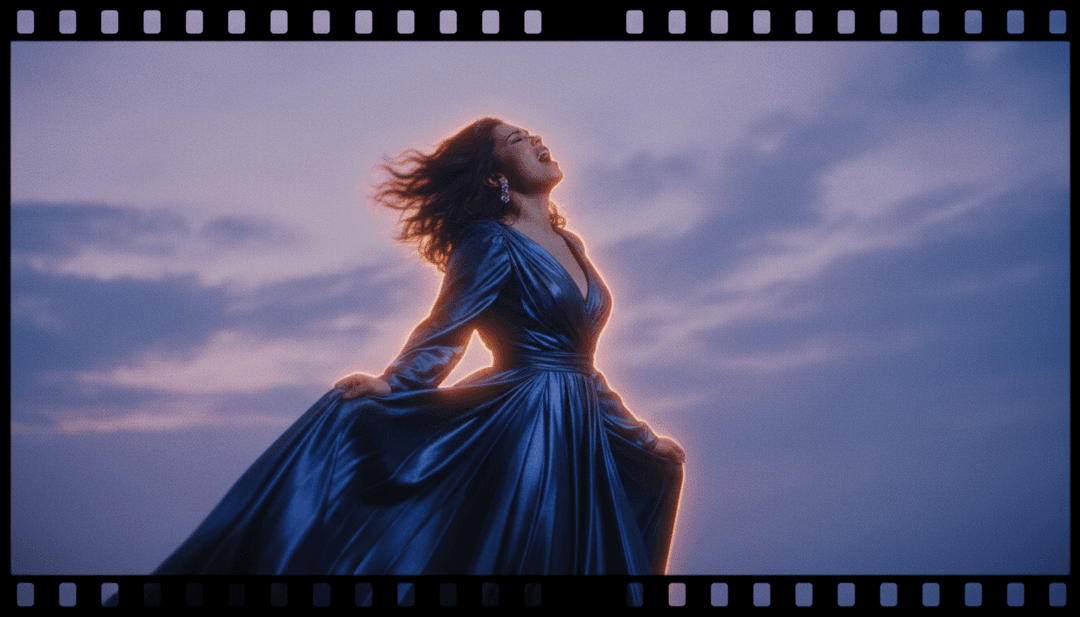 Utilisateur interagissant avec un générateur de clips vidéo AI sur un ordinateur portable