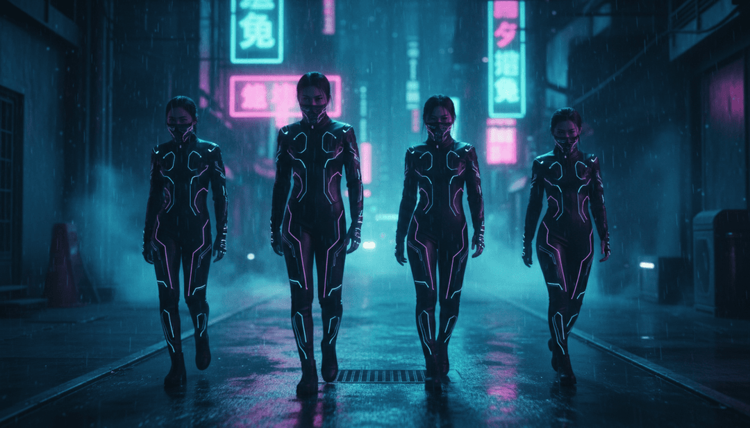 概念藝術描繪 AI 分析 BLACKPINK 充滿活力的歌曲 JUMP