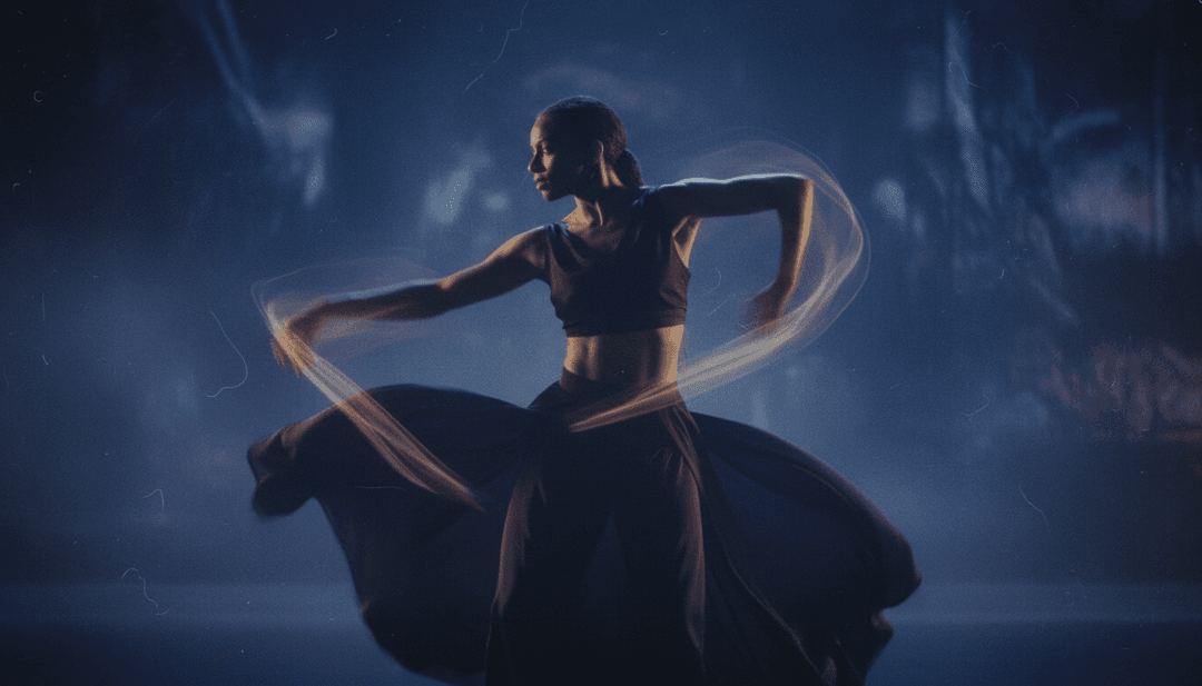 受电子节拍和真挚歌词启发的视觉场景