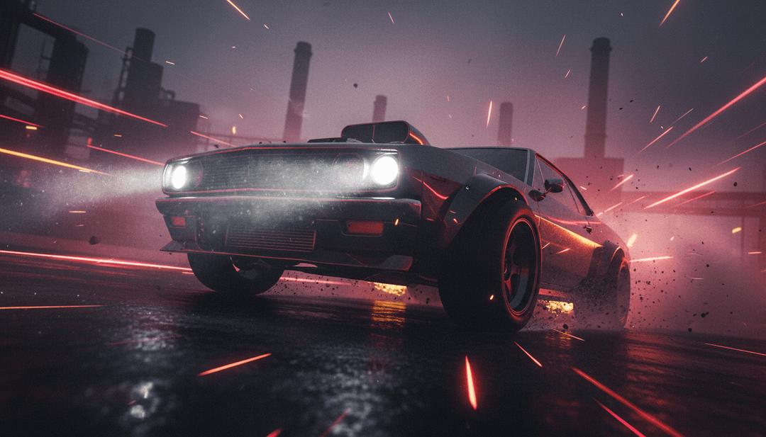 象征嘻哈、grime和电子音乐氛围融合的抽象数字艺术