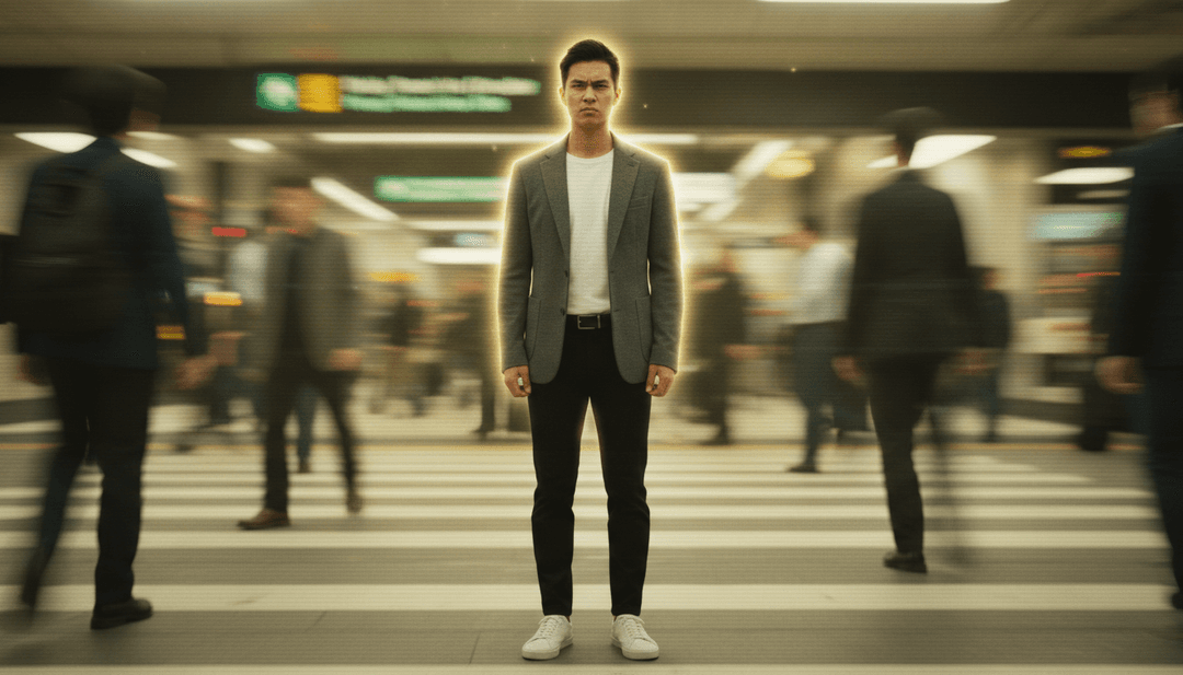 Vois sur ton chemin के टेक्नो रिदम का प्रतिनिधित्व करते हुए अमूर्त डिजिटल तरंगे