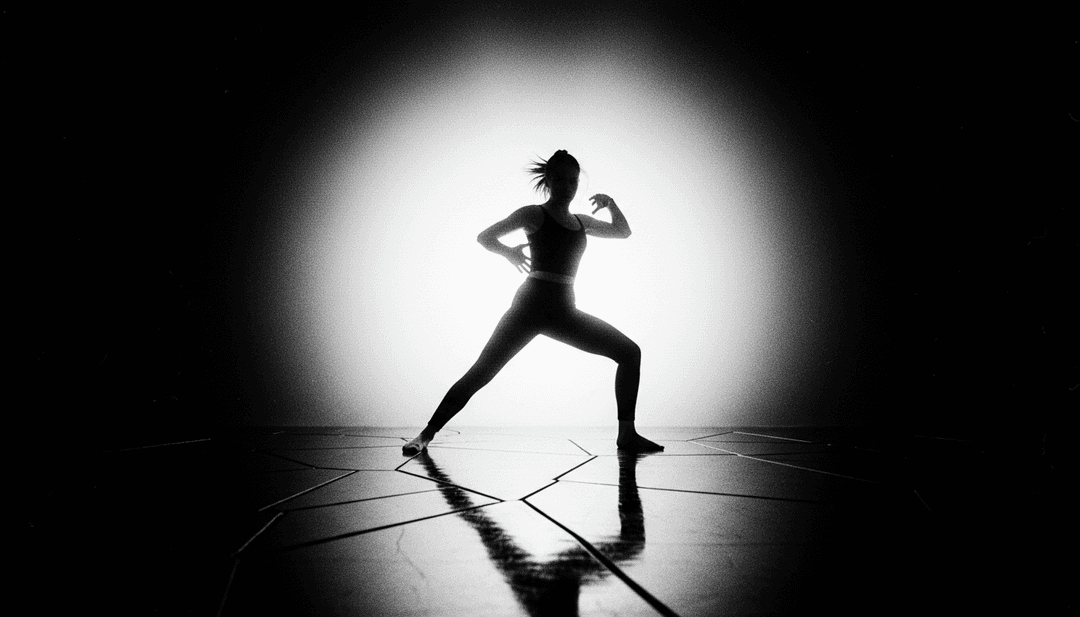 抽象數位藝術，象徵流行與電子流行音樂氛圍的融合