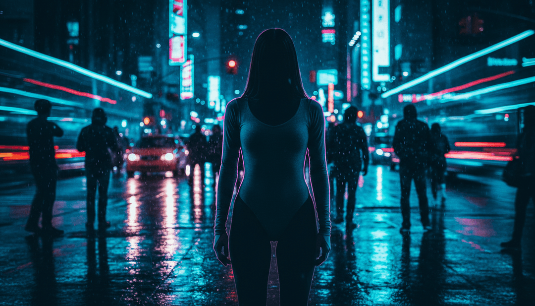 전자 비트와 클래식 음악의 융합을 나타내는 추상 디지털 아트