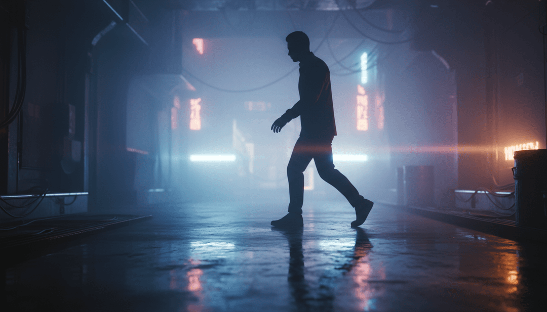 动态视觉与电子节拍及重复歌词同步，呈现生动音乐视频