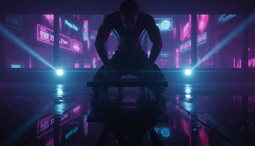 끊임없는 리듬을 표현한 추상적인 디지털 파동