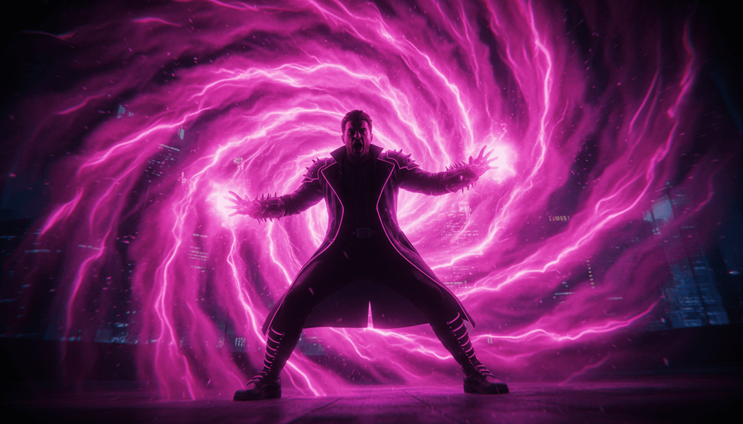 電子ビートに合わせてカラフルな手がアニメーションで上昇