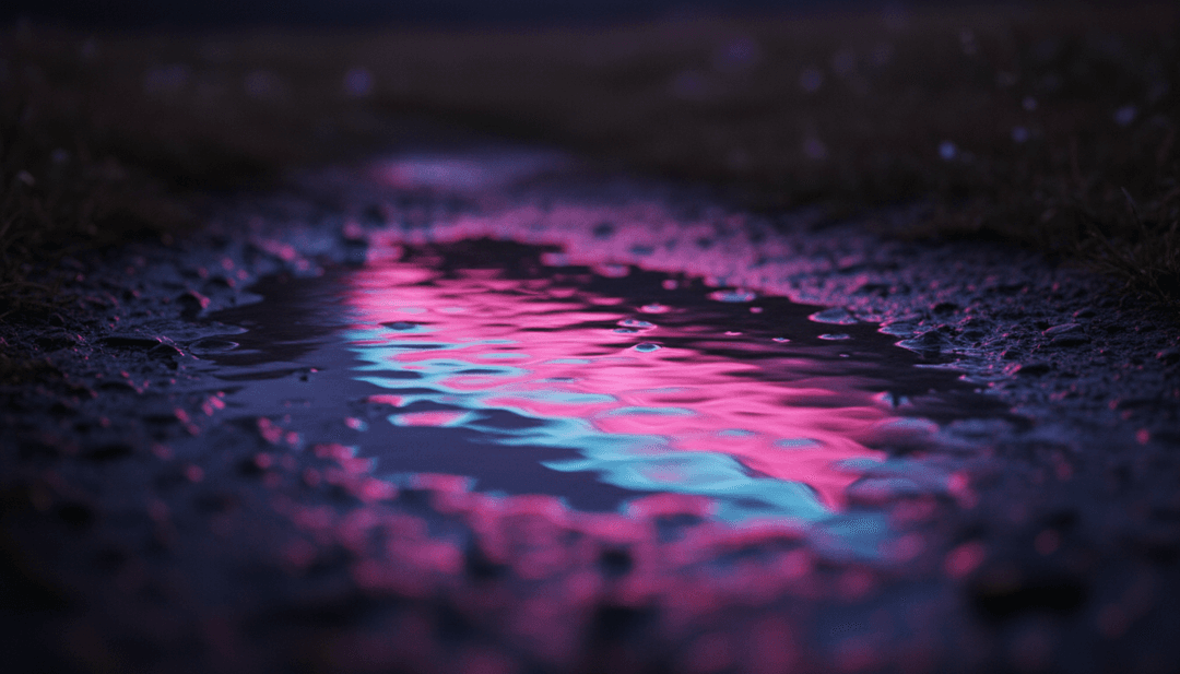 랩 가사를 생생한 비디오 요소로 번역하는 AI의 역동적 장면