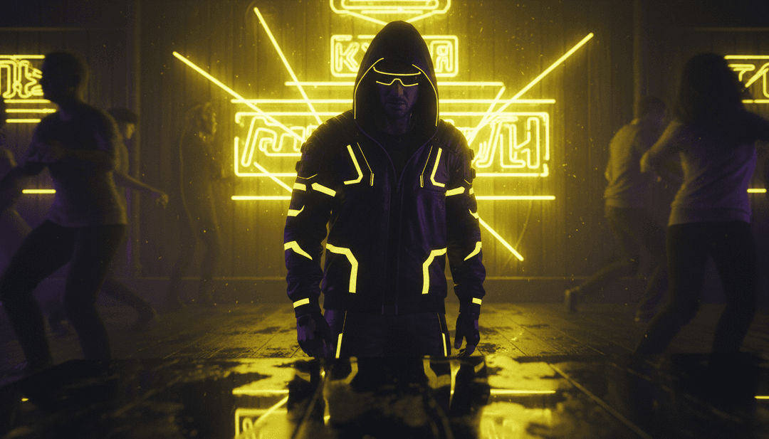 抽象呈現充滿活力節拍與都市氛圍，代表歌曲精髓