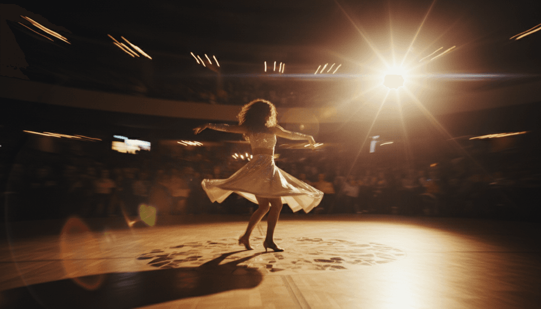 Scene dinamiche che illustrano la transizione dai battiti musicali a vivaci animazioni visive