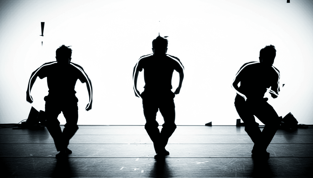 전자 음악 비트와 동기화된 다채로운 애니메이션 장면