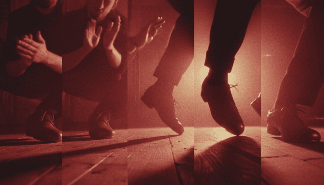 जीवंत रंगों और लयबद्ध एनिमेशन को दिखाते गतिशील दृश्य जो इलेक्ट्रॉनिक संगीत की बीट्स के साथ सिंक होते हैं