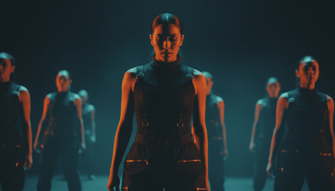 Ondes numériques abstraites représentant le rythme pulsant d'un morceau électronique dance