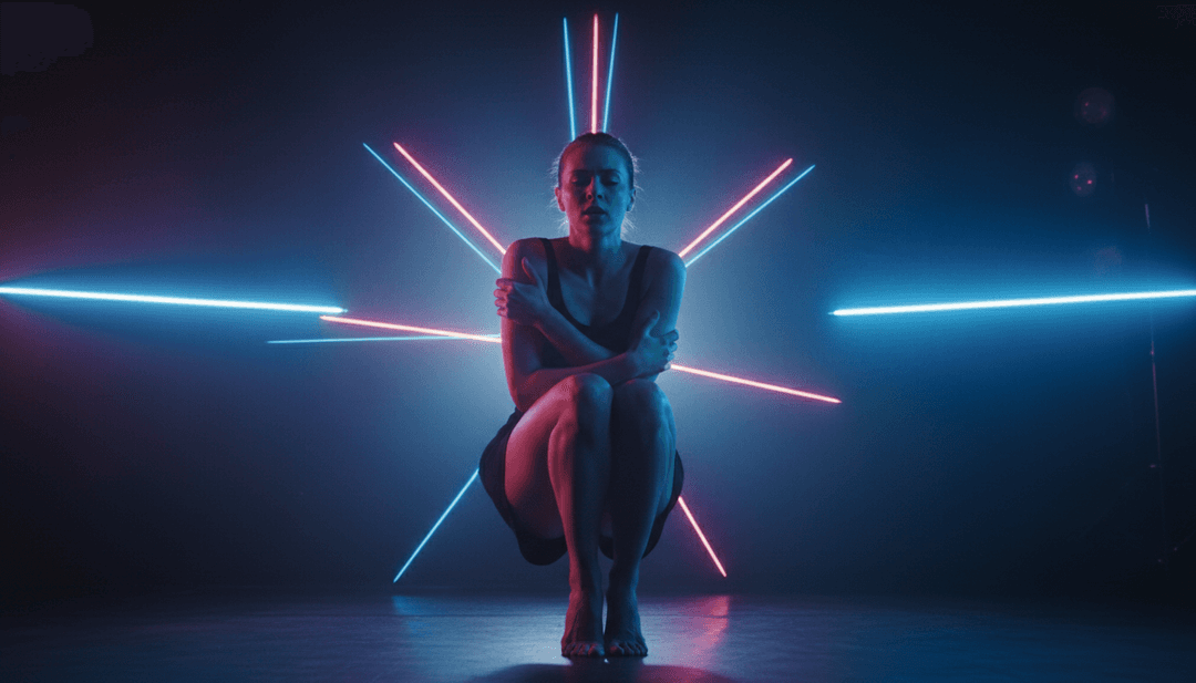 Art numérique abstrait représentant l'ambiance énergique et vibrante de Dopamine de Robyn