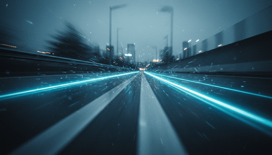 गीत के बोल से प्रेरित सुबह की सड़क यात्रा का वैचारिक दृश्यांकन