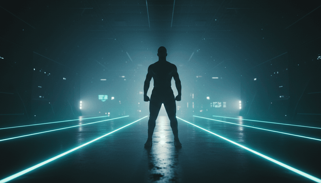 Alternative Hip Hop, Indie Rock, और Experimental संगीत शैलियों के मेल को दर्शाता सार डिजिटल कला।