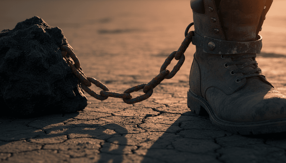 SORRY के बोल से प्रेरित, खोई हुई रिश्तों का प्रतीक जलता हुआ पुल दिखाता दृश्य