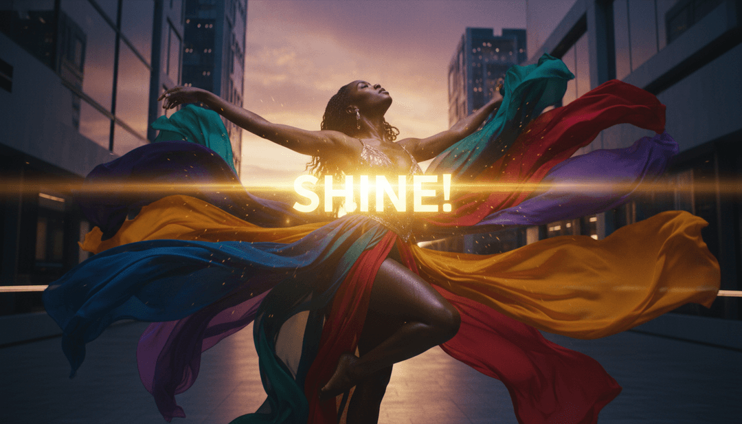 रंगीन रोशनी से जगमगाता डांस फ्लोर और पूर्ण ताल पर हिलती परछाइयों का दृश्य