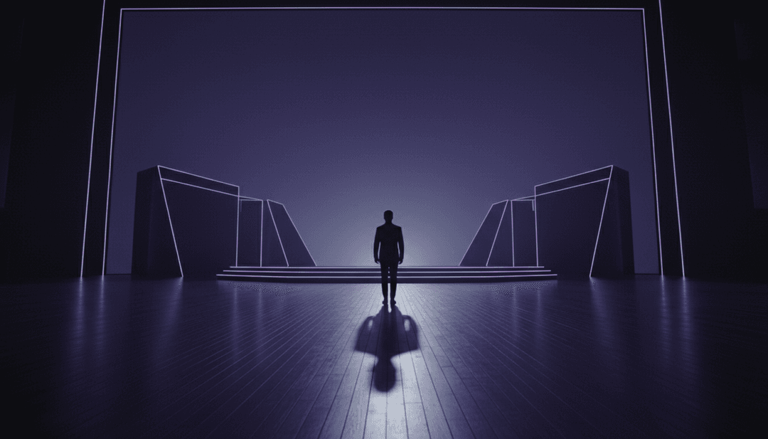 深情乡村歌词与 AI 创意融合的抽象视觉化