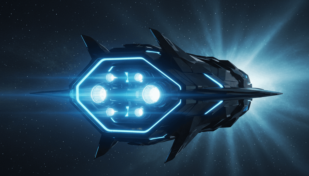 KI interpretiert die kosmischen, elektronischen Beats von 'Epopée spatiale' mit einer neuronalen Netzwerkvvisualisierung.