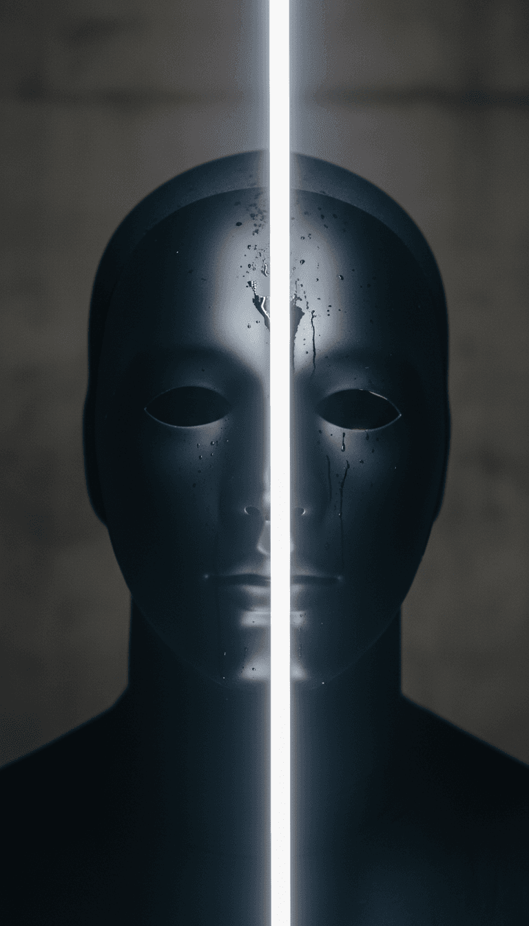 Ein KI-System, das die Wellenform und melodische Struktur von 'Korv2 by TalentedScales131' analysiert, um visuelle Themen zu extrahieren.