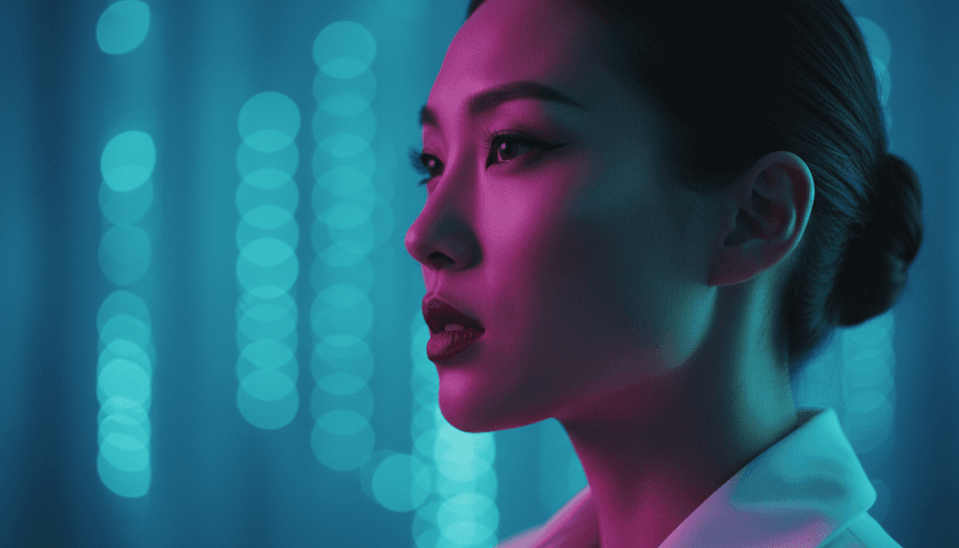 एनिमेटेड पात्र बाएं और दाएं देख रहे हैं, एक रंगीन परिदृश्य की खोज कर रहे हैं, जो '左看看右看看.mp3' गीत से एआई द्वारा उत्पन्न किया गया है।