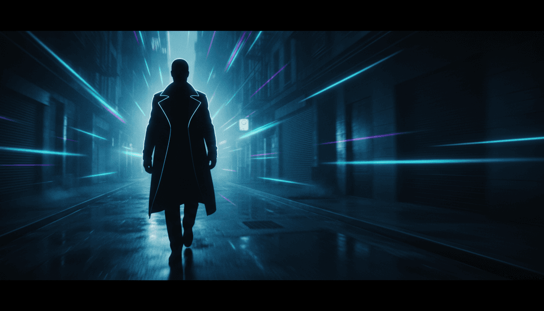 생동감 넘치는 일몰 아래 디지털 해변에 네온 파도가 부서지는 모습을 보여주는 AI 생성 컨셉 아트, 서프 록 에너지를 표현합니다.