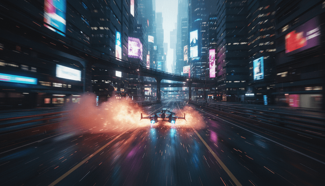 IA analisando ondas sonoras de uma faixa de hard rock, visualizando verdades fragmentadas e energia intensa.