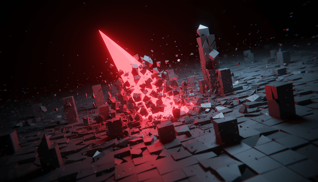 Escena final de un video musical synthwave generado por IA para Project_2.mp3, mostrando colores vibrantes y movimiento dinámico, con el logo de freebeat.ai.