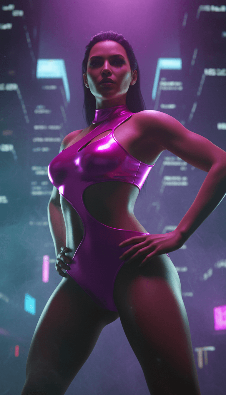 Una interfaz de IA visualizando patrones de sonido e influencias de género (bhangra, hip-hop, dance-pop) para el MV 'AZUL' de Guru Randhawa.