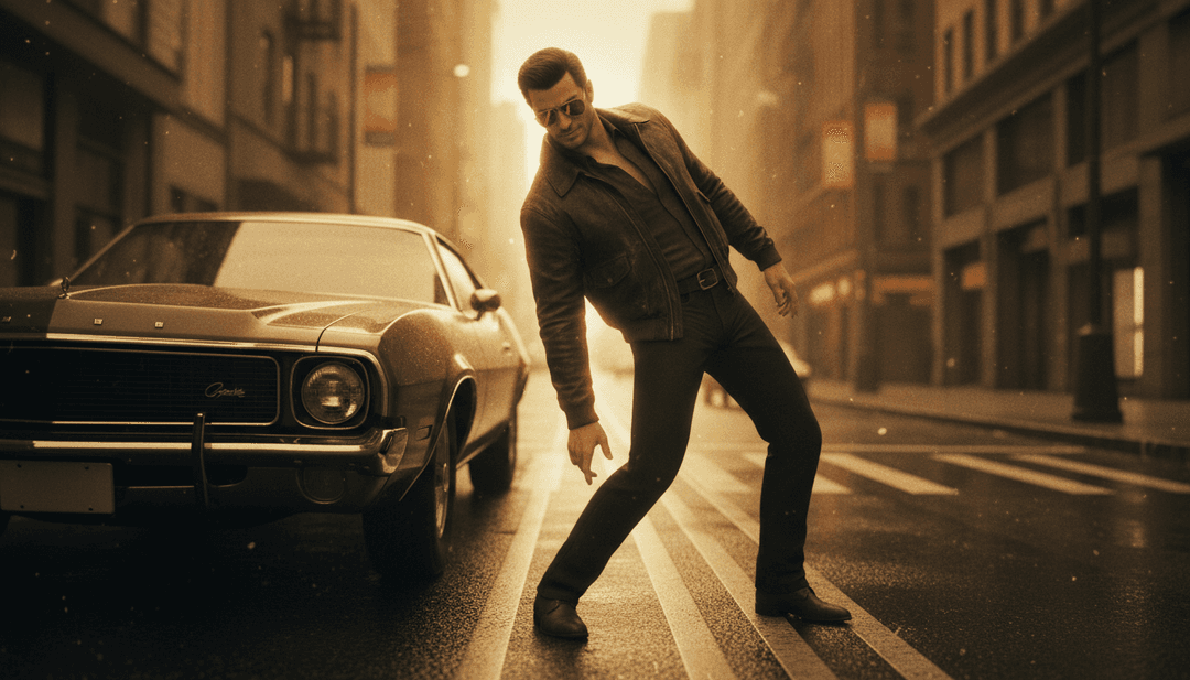 'Reward' के लिए गतिशील संगीत वीडियो दृश्य, AI द्वारा उत्पन्न नर्तकियों और शहर के दृश्यों को दिखाते हुए।