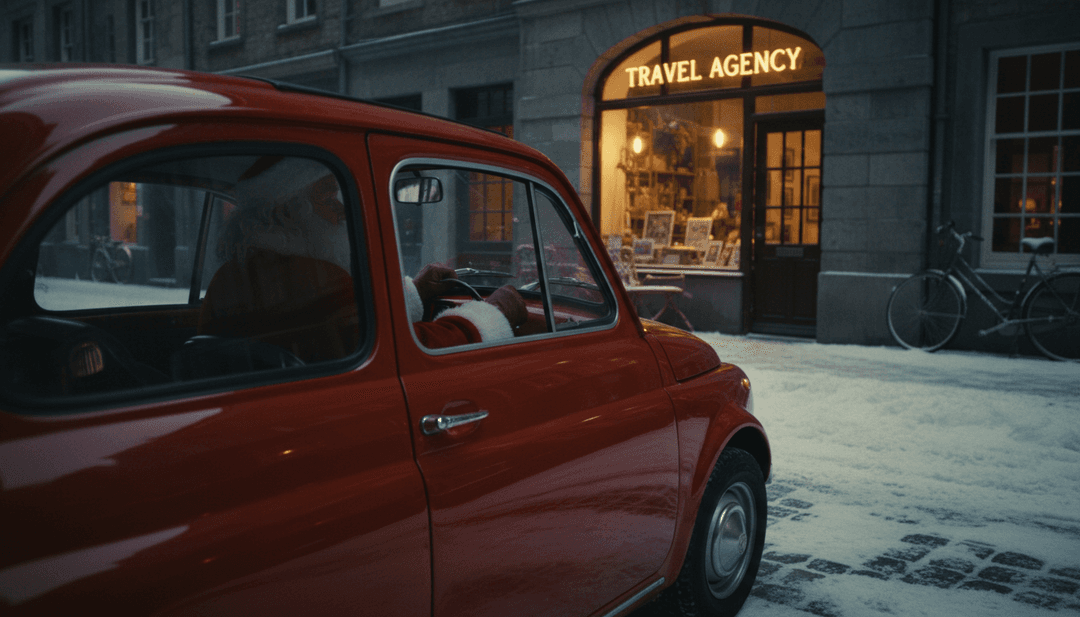 Imagens de neve delicada caindo sobre uma cena aconchegante iluminada por velas, refletindo o calor e a intimidade da performance vocal de Mariah Carey.