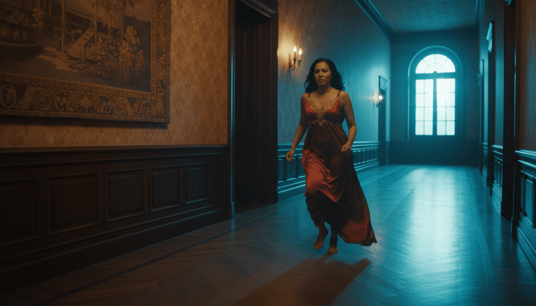 AI 뮤직 비디오 생성기를 사용하여 Kesepian – Dygta .mp3의 특정 음악 요소를 영화 같은 시퀀스로 시각화.