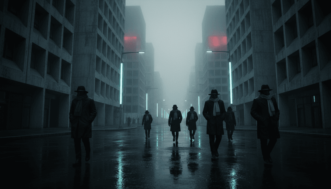 Représentation visuelle abstraite d'ondes sonores mélangeant des rythmes hip-hop et des riffs rock, formant une sphère d'énergie dynamique reflétant le conflit et la puissance.