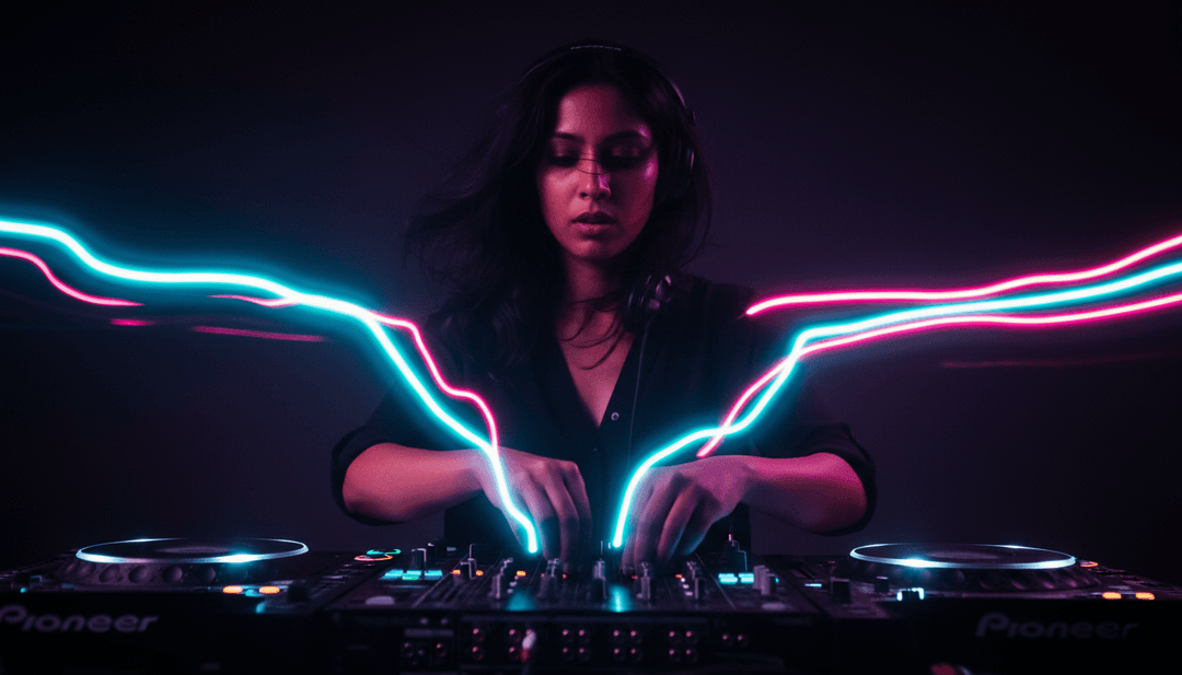 Usuário interagindo com freebeat.ai, finalizando um videoclipe único para 'Premeri Neel Isharate Elomelo Haowa', pronto para compartilhamento em redes sociais e `download de letras`.